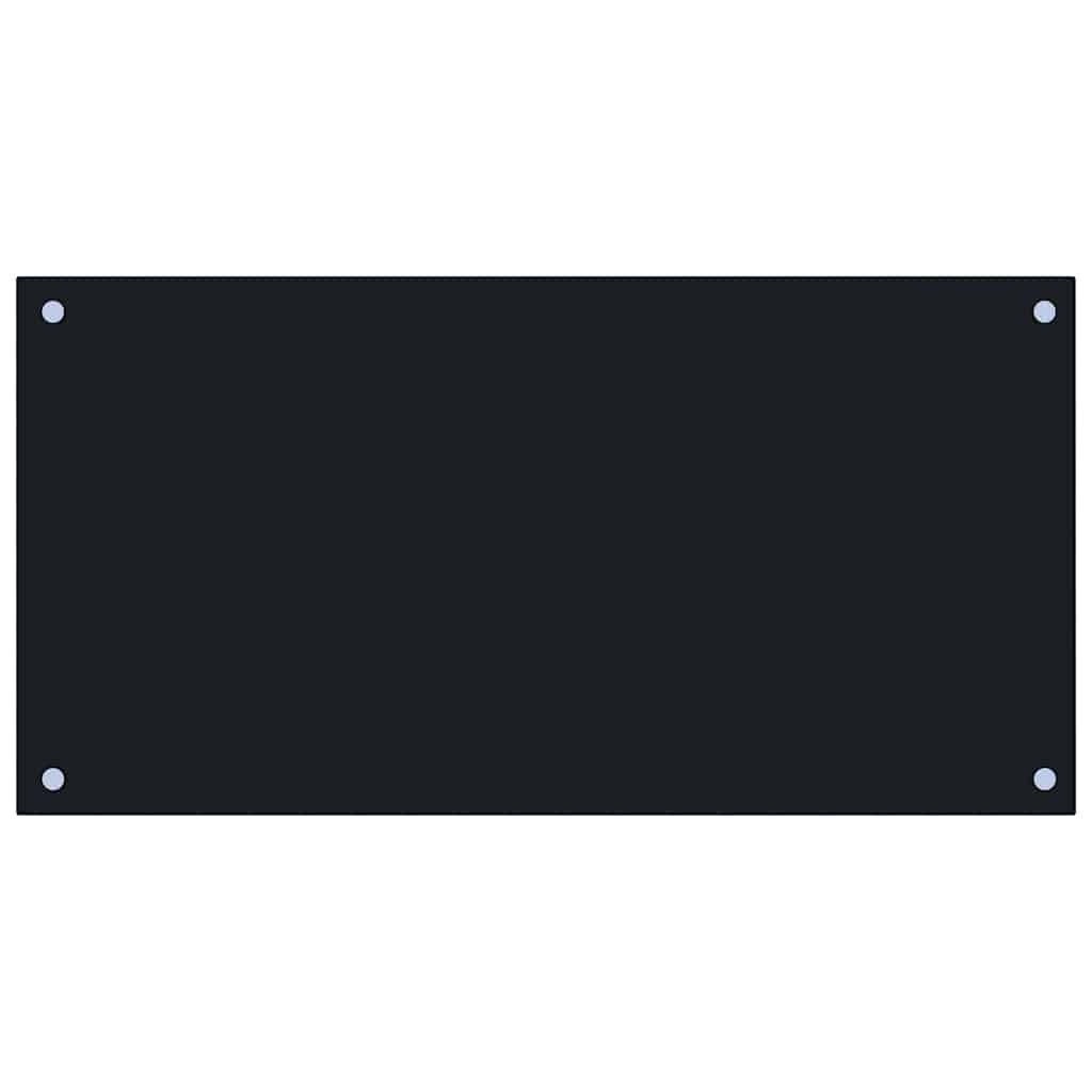 vidaXL Panou antistropi bucătărie 2 buc. negru 80x40cm sticlă securiz. vidaXL Panou antistropi bucătărie 2 buc. negru 80x40cm sticlă securiz.