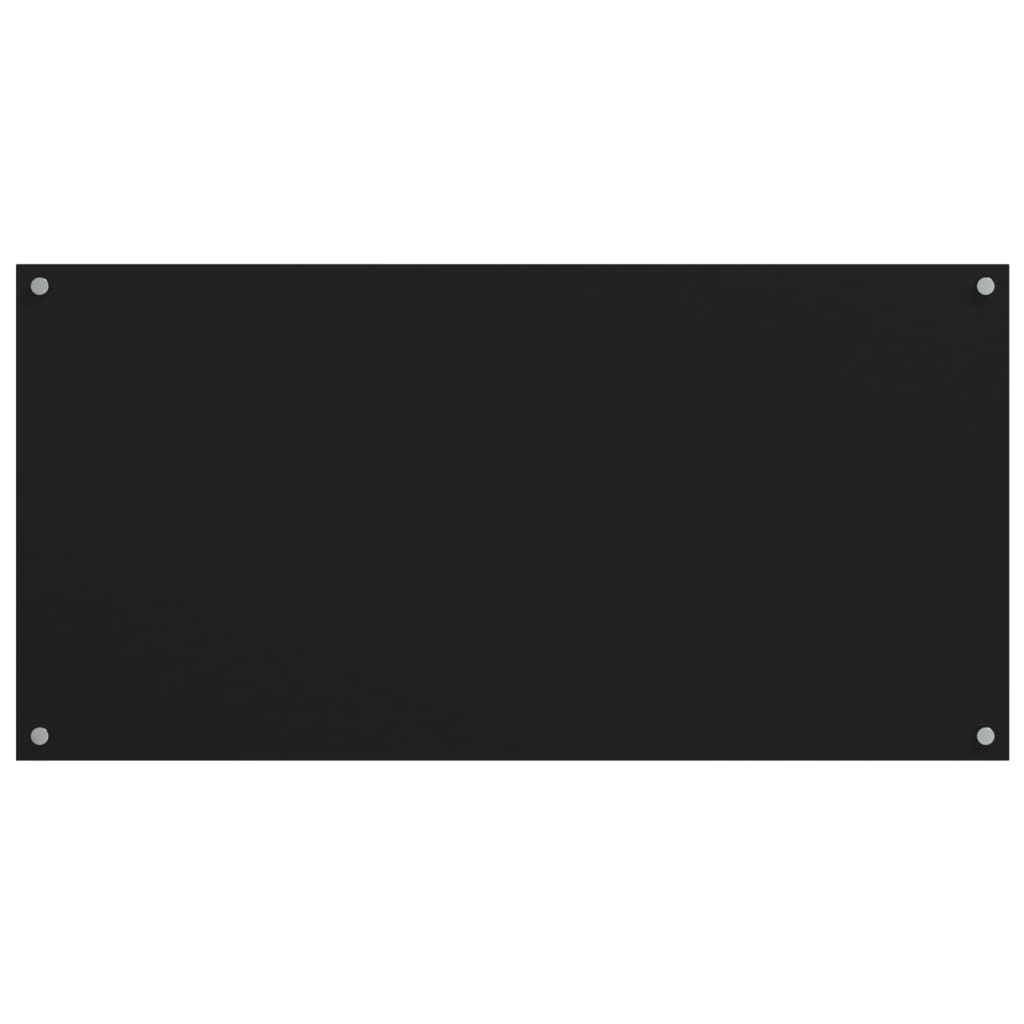vidaXL Panou antistropi bucătărie 2 buc. negru 80x50cm sticlă securiz. vidaXL Panou antistropi bucătărie 2 buc. negru 80x50cm sticlă securiz.