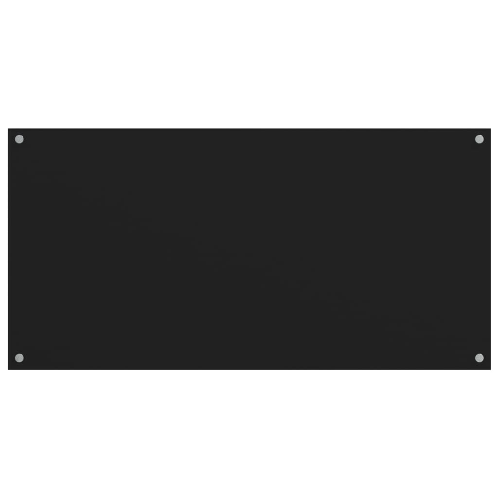 vidaXL Panou antistropi bucătărie 2 buc. negru 80x60cm sticlă securiz. vidaXL Panou antistropi bucătărie 2 buc. negru 80x60cm sticlă securiz.