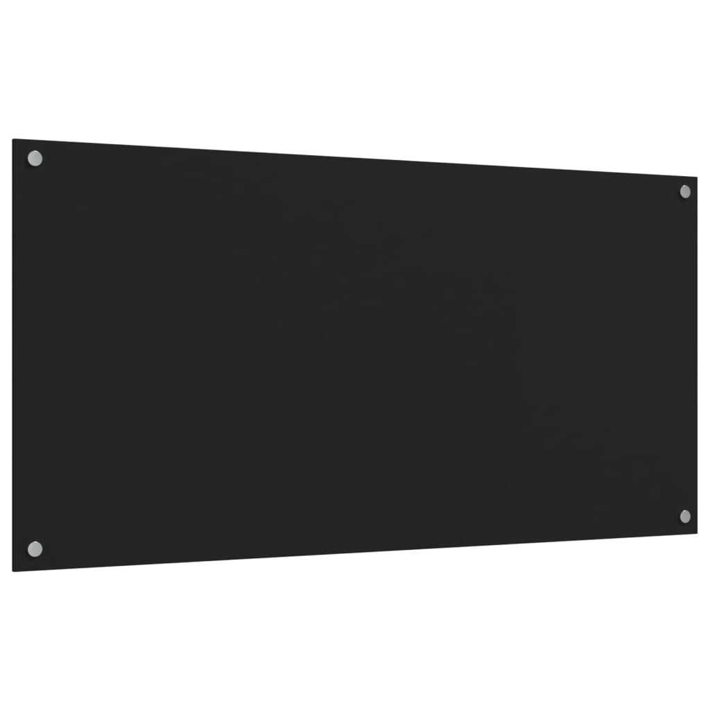 vidaXL Panou antistropi bucătărie 2 buc. negru 80x60cm sticlă securiz. vidaXL Panou antistropi bucătărie 2 buc. negru 80x60cm sticlă securiz.
