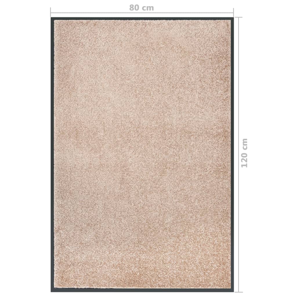 vidaXL Covoraș de ușă, bej, 80x120 cm vidaXL Covoraș de ușă, bej, 80x120 cm