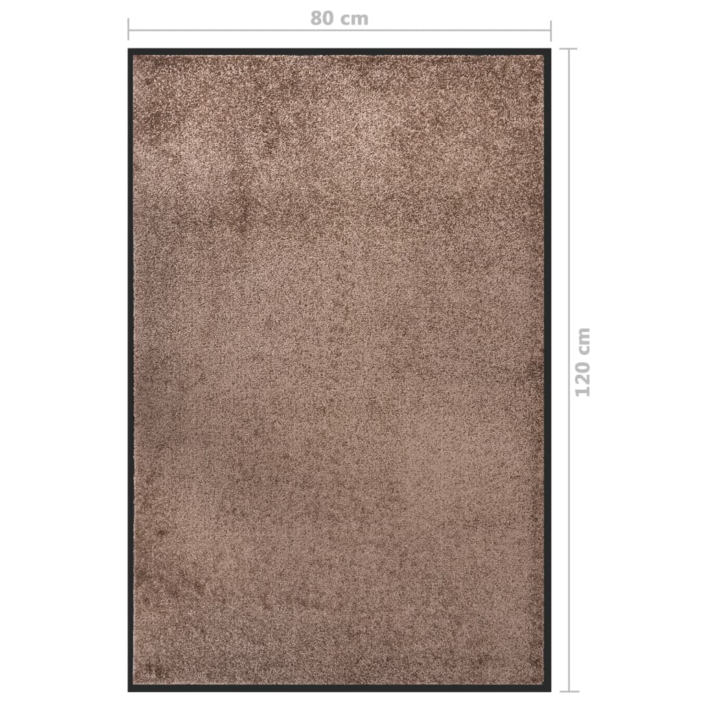 vidaXL Covoraș de ușă, maro, 80x120 cm vidaXL Covoraș de ușă, maro, 80x120 cm