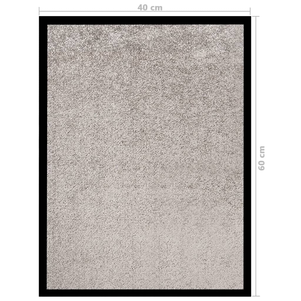 vidaXL Covoraș intrare, gri, 40x60 cm