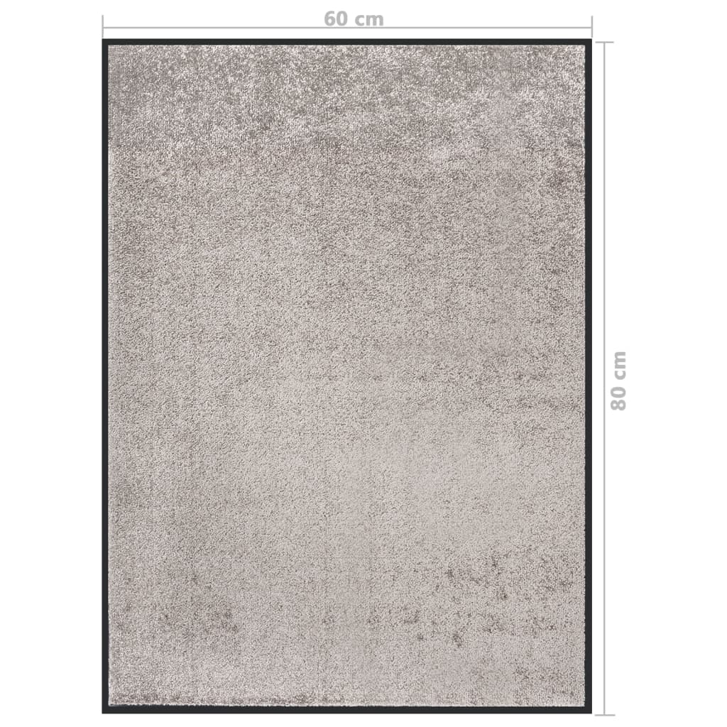 vidaXL Covoraș de ușă, gri, 60x80 cm vidaXL Covoraș de ușă, gri, 60x80 cm