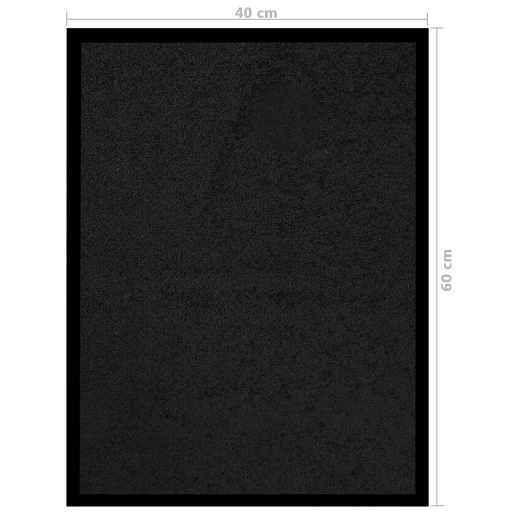 vidaXL Covoraș intrare, negru, 40x60 cm