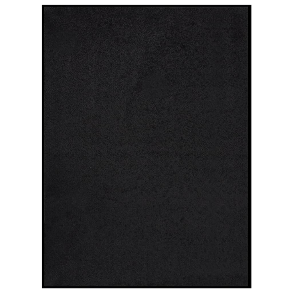 vidaXL Covoraș de ușă, negru, 60x80 cm