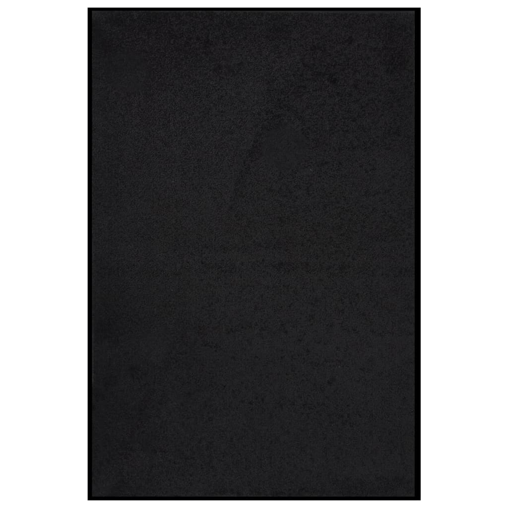 vidaXL Covoraș de ușă, negru, 80x120 cm