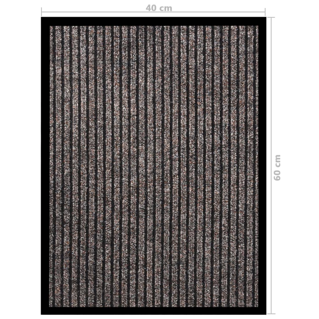 vidaXL Covoraș intrare, bej cu dungi, 40x60 cm