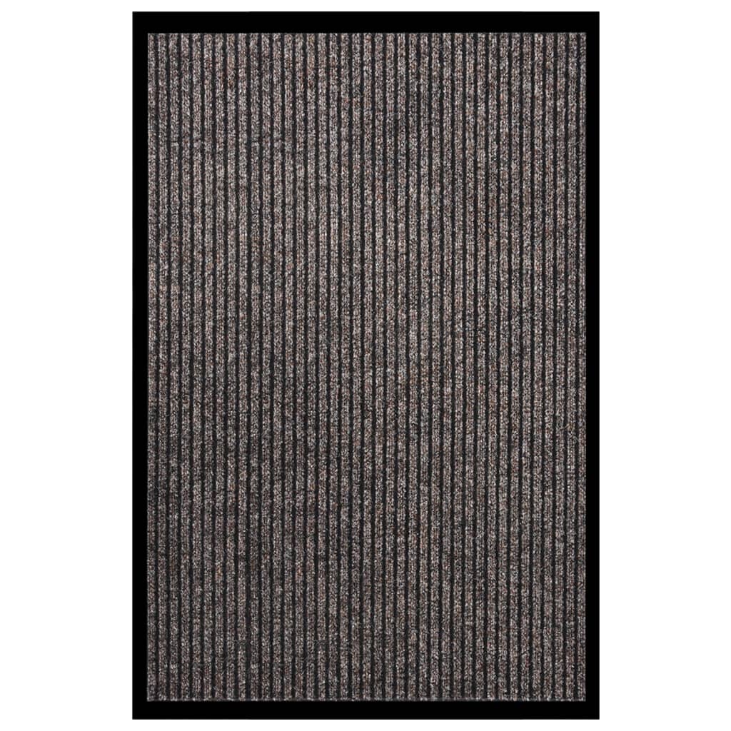 vidaXL Covoraș de ușă, bej, 80x120 cm, cu dungi