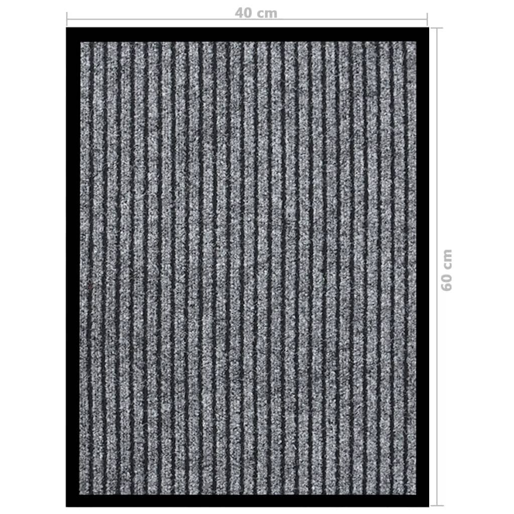 vidaXL Covoraș intrare, gri, 40x60 cm