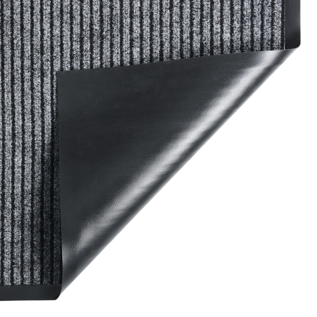 vidaXL Covoraș de ușă, gri cu dungi, 80x120 cm