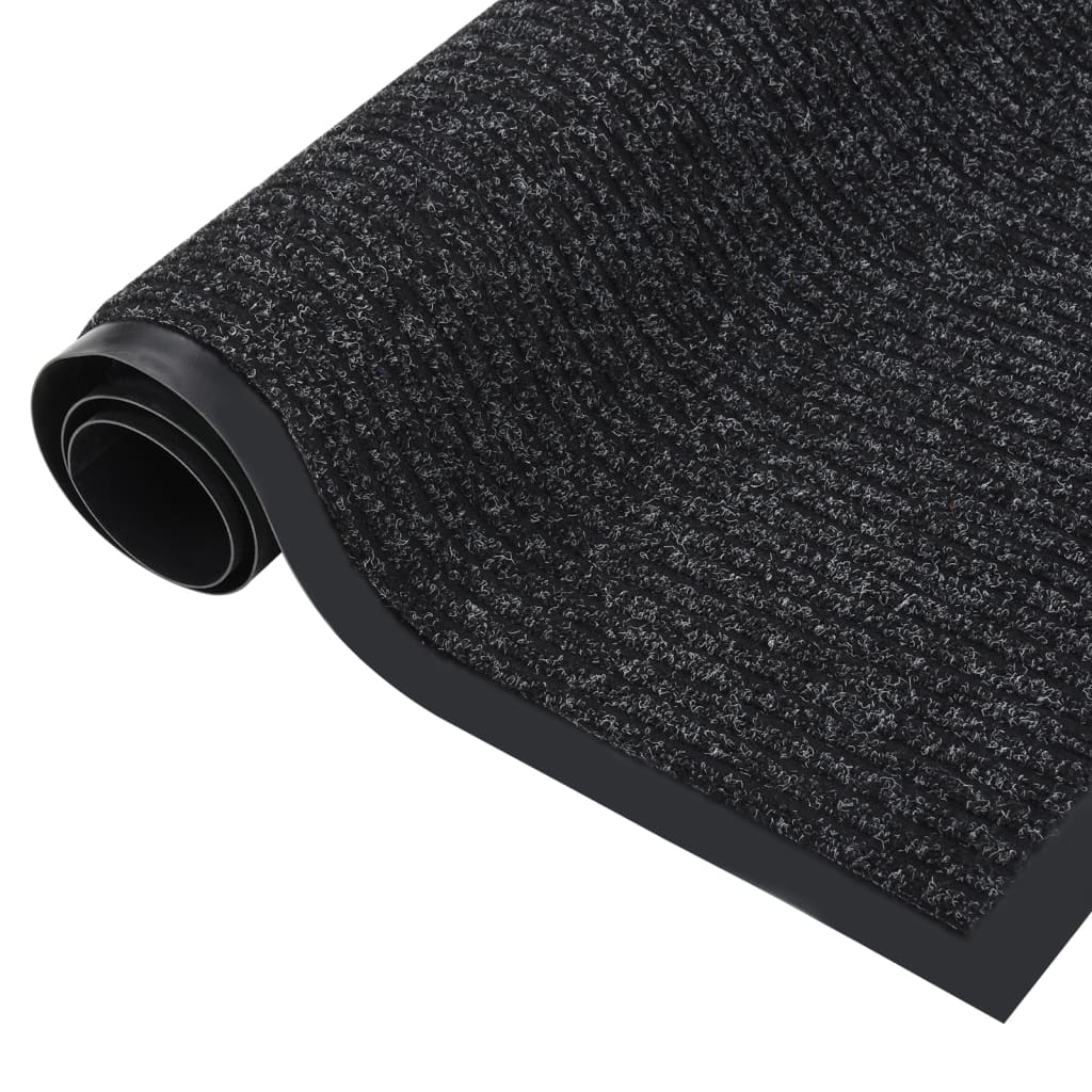 vidaXL Covoraș intrare, antracit cu dungi, 40x60 cm