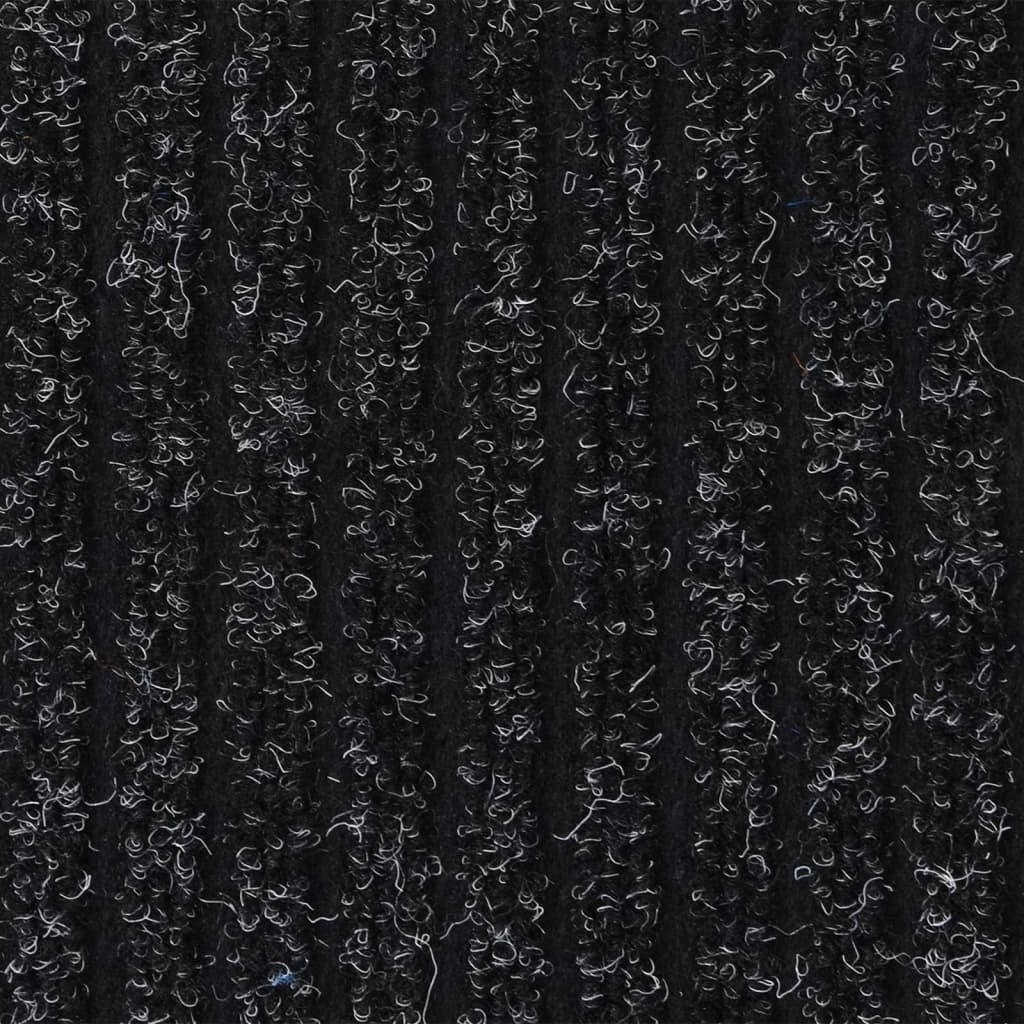 vidaXL Covoraș de ușă, antracit cu dungi, 80x120 cm