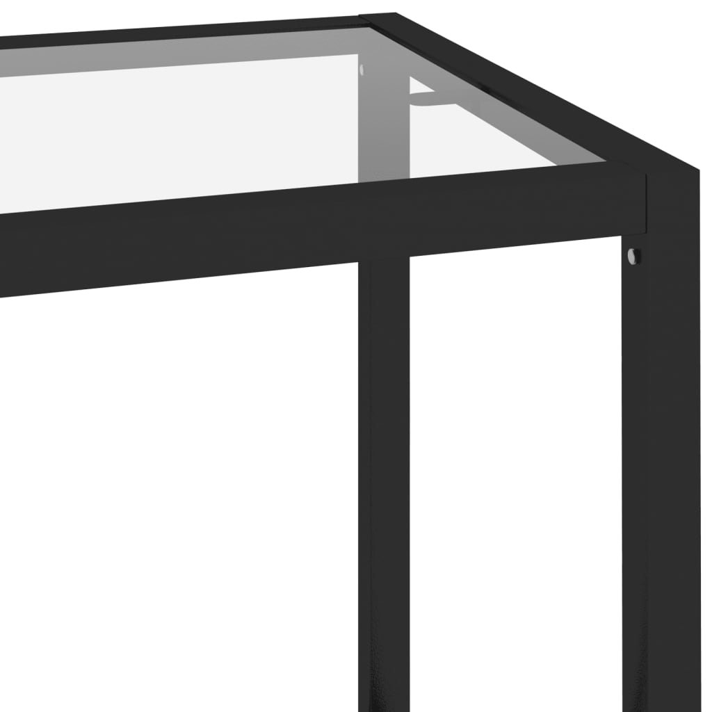 vidaXL Raft, transparent, 100x36x90 cm, sticlă securizată vidaXL Raft, transparent, 100x36x90 cm, sticlă securizată