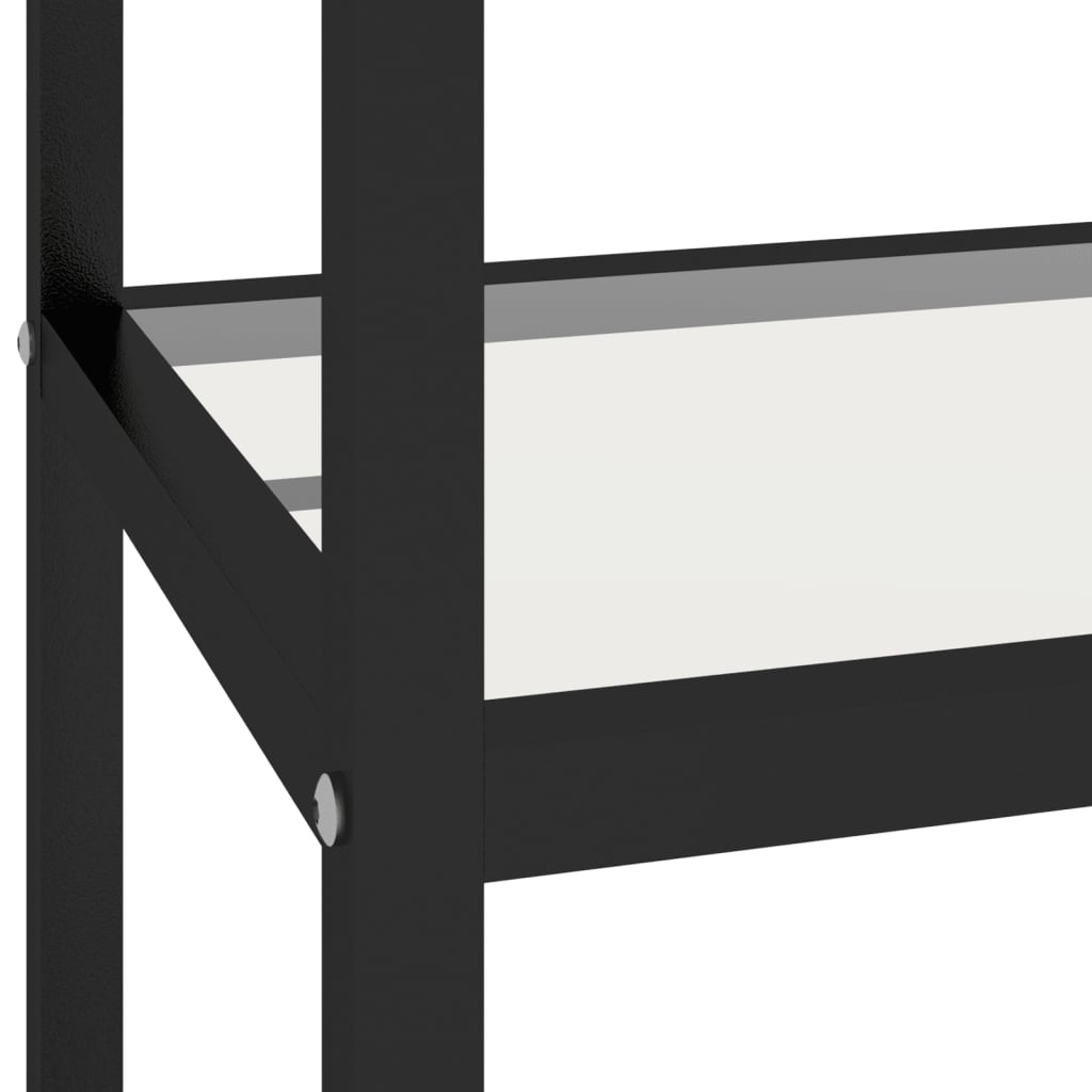 vidaXL Raft, transparent, 100x36x90 cm, sticlă securizată vidaXL Raft, transparent, 100x36x90 cm, sticlă securizată