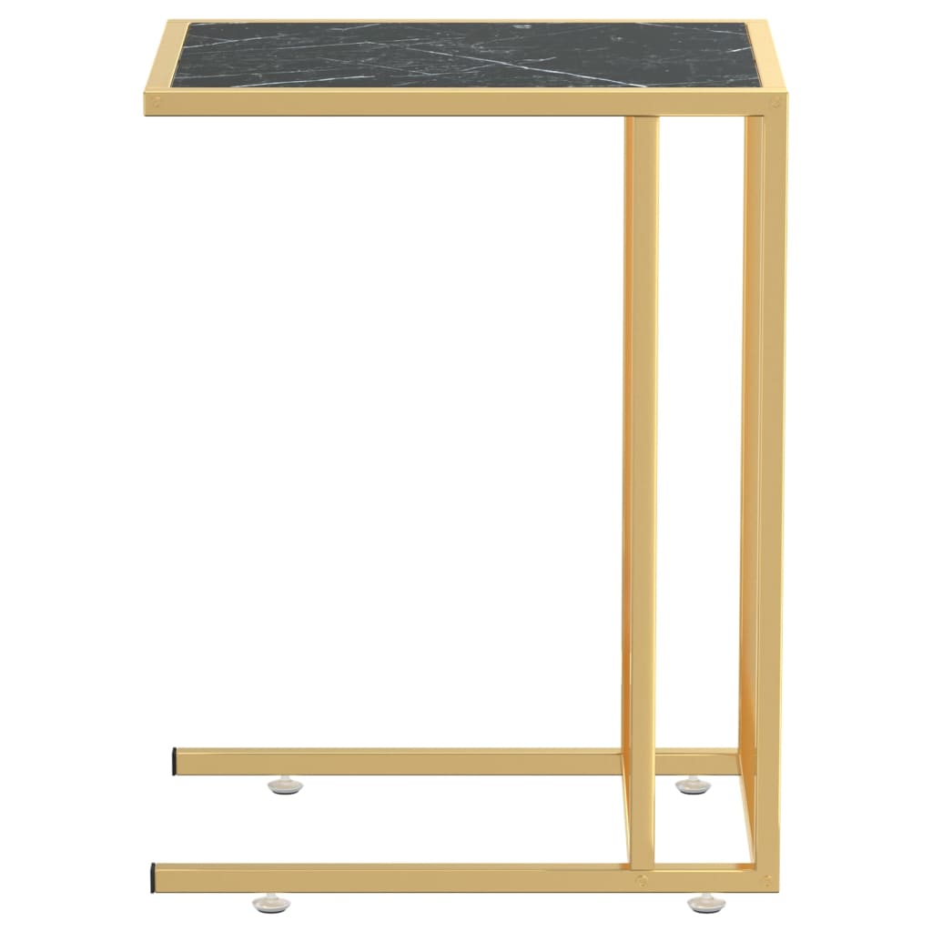 vidaXL Masă laterală calculator negru marmură 50x35x65 cm sticlă vidaXL Masă laterală calculator negru marmură 50x35x65 cm sticlă