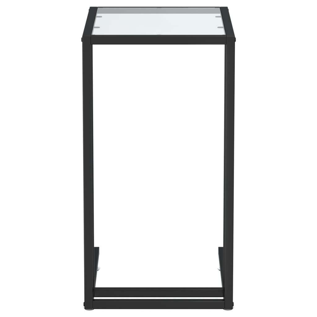 vidaXL Masă laterală de calculator, transparent, 50x35x65 cm, sticlă vidaXL Masă laterală de calculator, transparent, 50x35x65 cm, sticlă