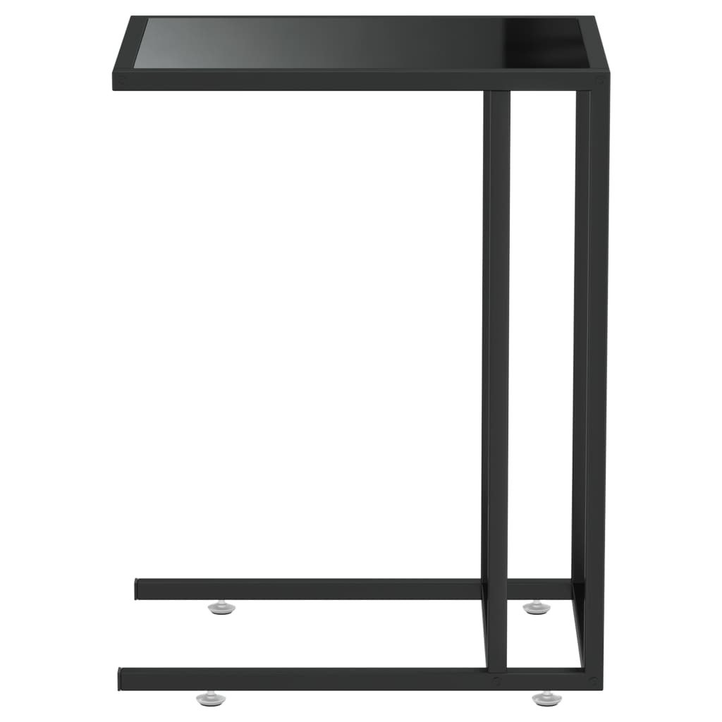 vidaXL Masă laterală de calculator negru 50x35x65 cm sticlă securizată vidaXL Masă laterală de calculator negru 50x35x65 cm sticlă securizată