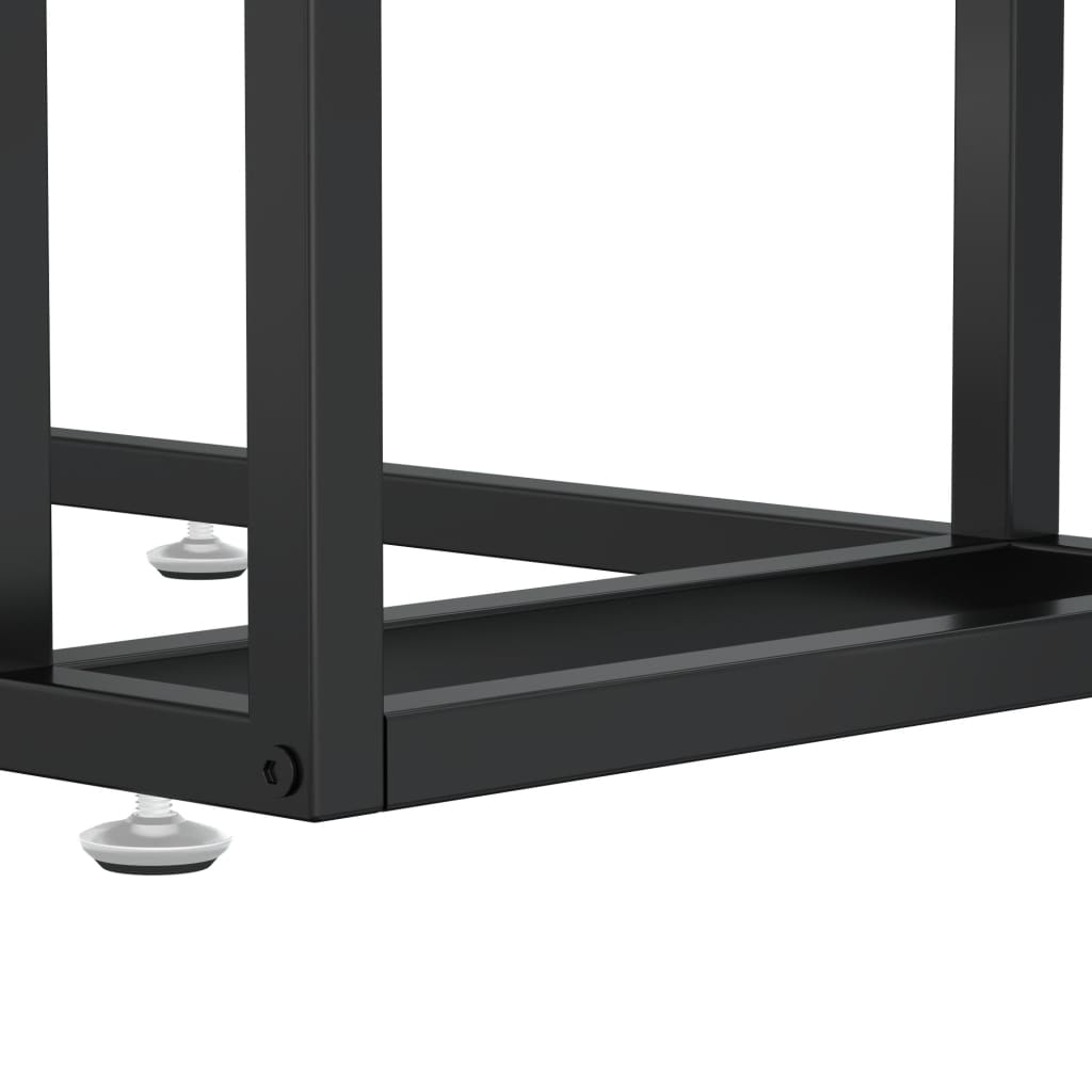vidaXL Masă laterală de calculator negru 50x35x65 cm sticlă securizată vidaXL Masă laterală de calculator negru 50x35x65 cm sticlă securizată