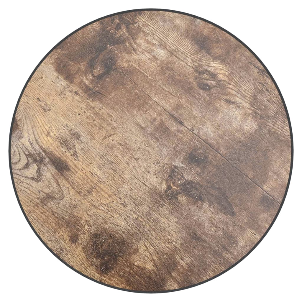 vidaXL Masă de ceai, negru și galben, Ø35 cm, MDF