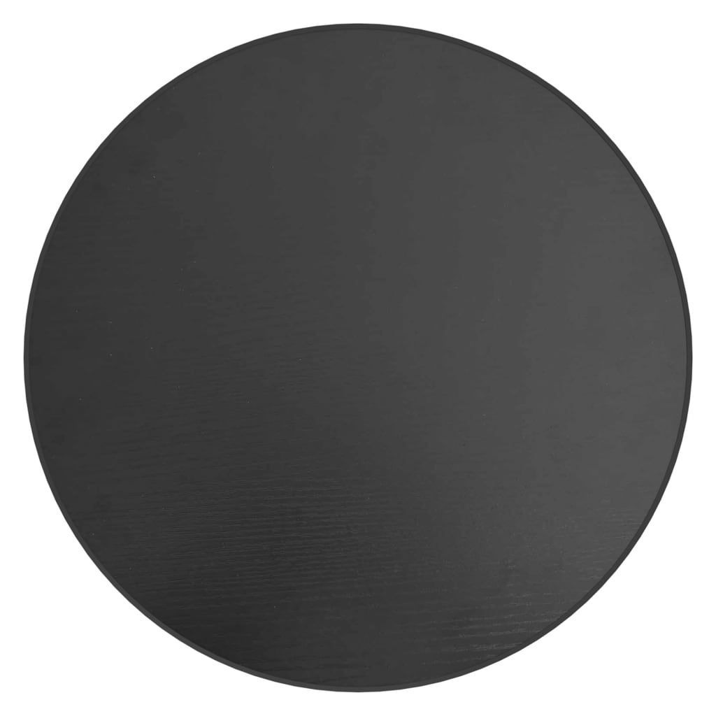 vidaXL Masă de ceai, negru, Ø35 cm, MDF