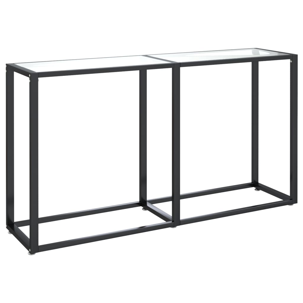 vidaXL Masă consolă, transparent, 140x35x75,5 cm, sticlă securizată vidaXL Masă consolă, transparent, 140x35x75,5 cm, sticlă securizată