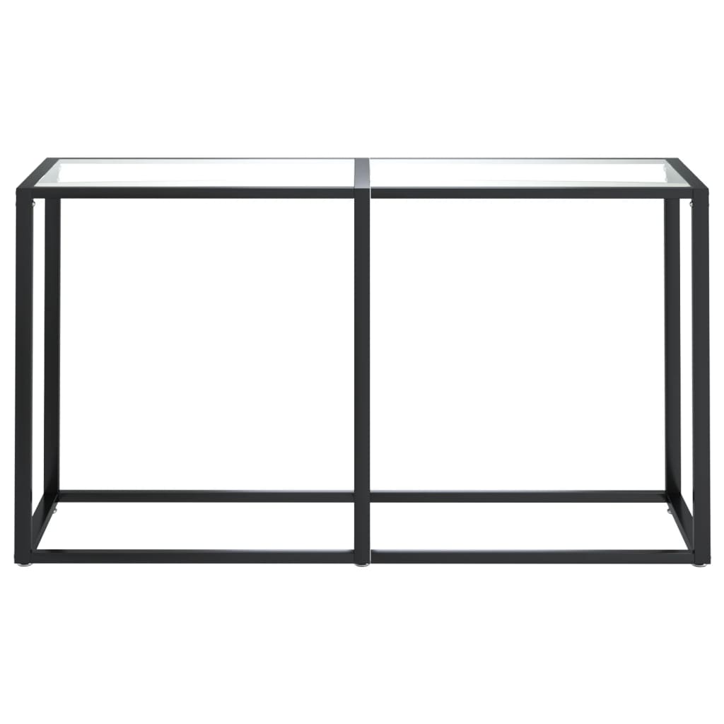 vidaXL Masă consolă, transparent, 140x35x75,5 cm, sticlă securizată vidaXL Masă consolă, transparent, 140x35x75,5 cm, sticlă securizată