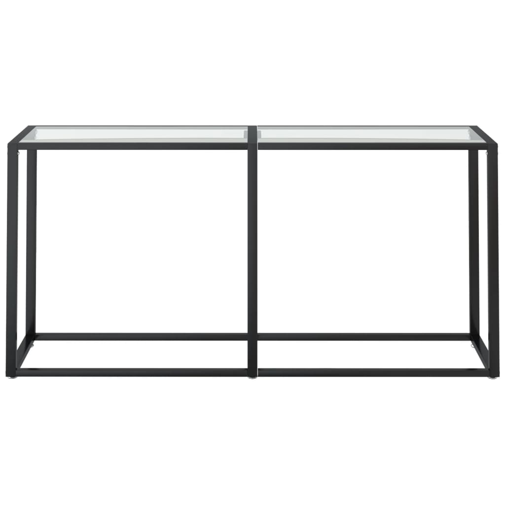 vidaXL Masă consolă, transparent, 160x35x75,5 cm, sticlă securizată vidaXL Masă consolă, transparent, 160x35x75,5 cm, sticlă securizată