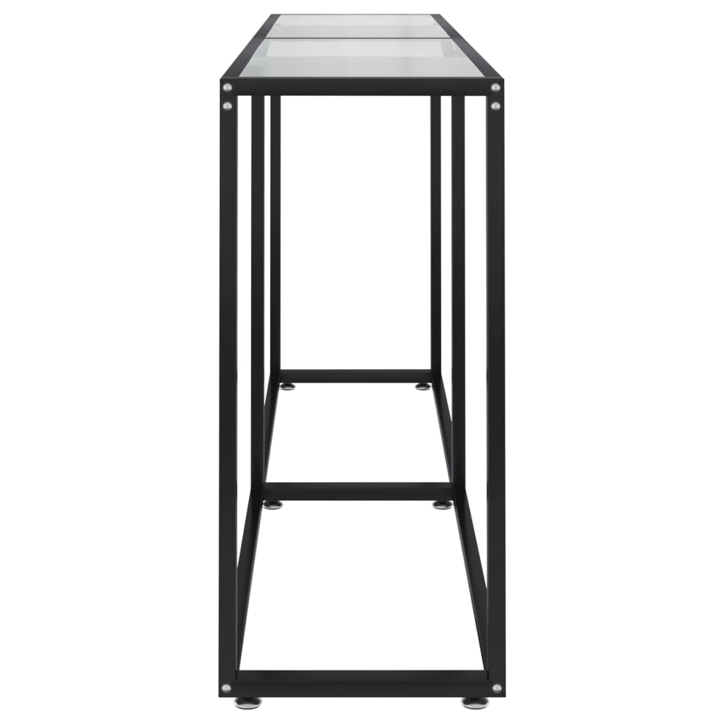 vidaXL Masă consolă, transparent, 160x35x75,5 cm, sticlă securizată vidaXL Masă consolă, transparent, 160x35x75,5 cm, sticlă securizată