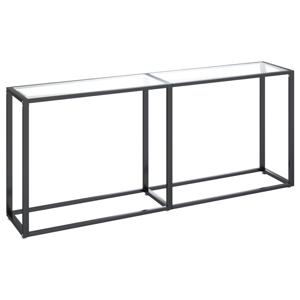 vidaXL Masă consolă, transparent, 180x35x75,5 cm, sticlă securizată vidaXL Masă consolă, transparent, 180x35x75,5 cm, sticlă securizată