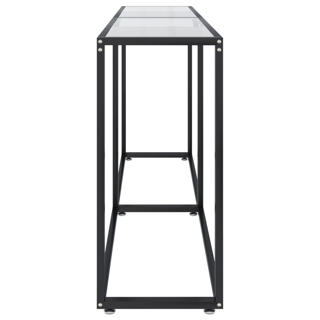 vidaXL Masă consolă, transparent, 180x35x75,5 cm, sticlă securizată vidaXL Masă consolă, transparent, 180x35x75,5 cm, sticlă securizată