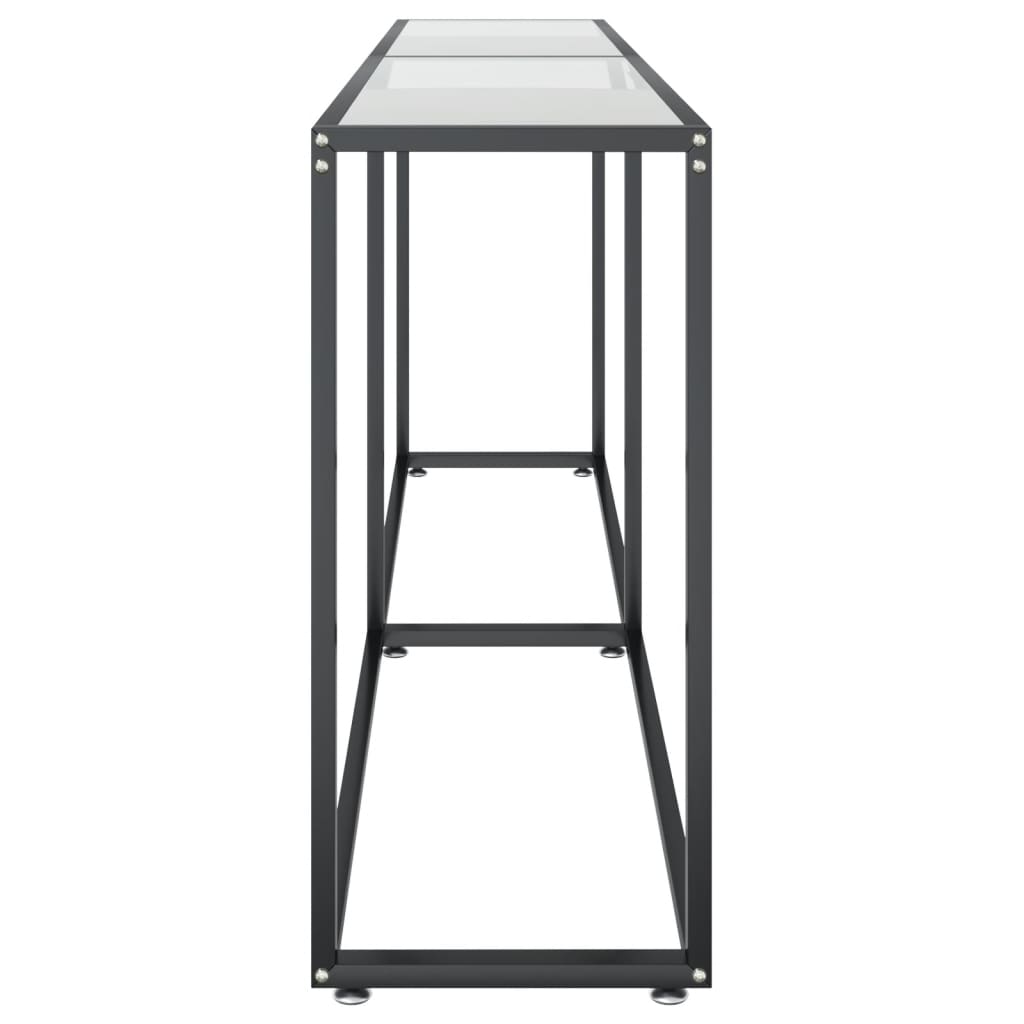 vidaXL Masă consolă, transparent, 200x35x75,5 cm, sticlă securizată vidaXL Masă consolă, transparent, 200x35x75,5 cm, sticlă securizată