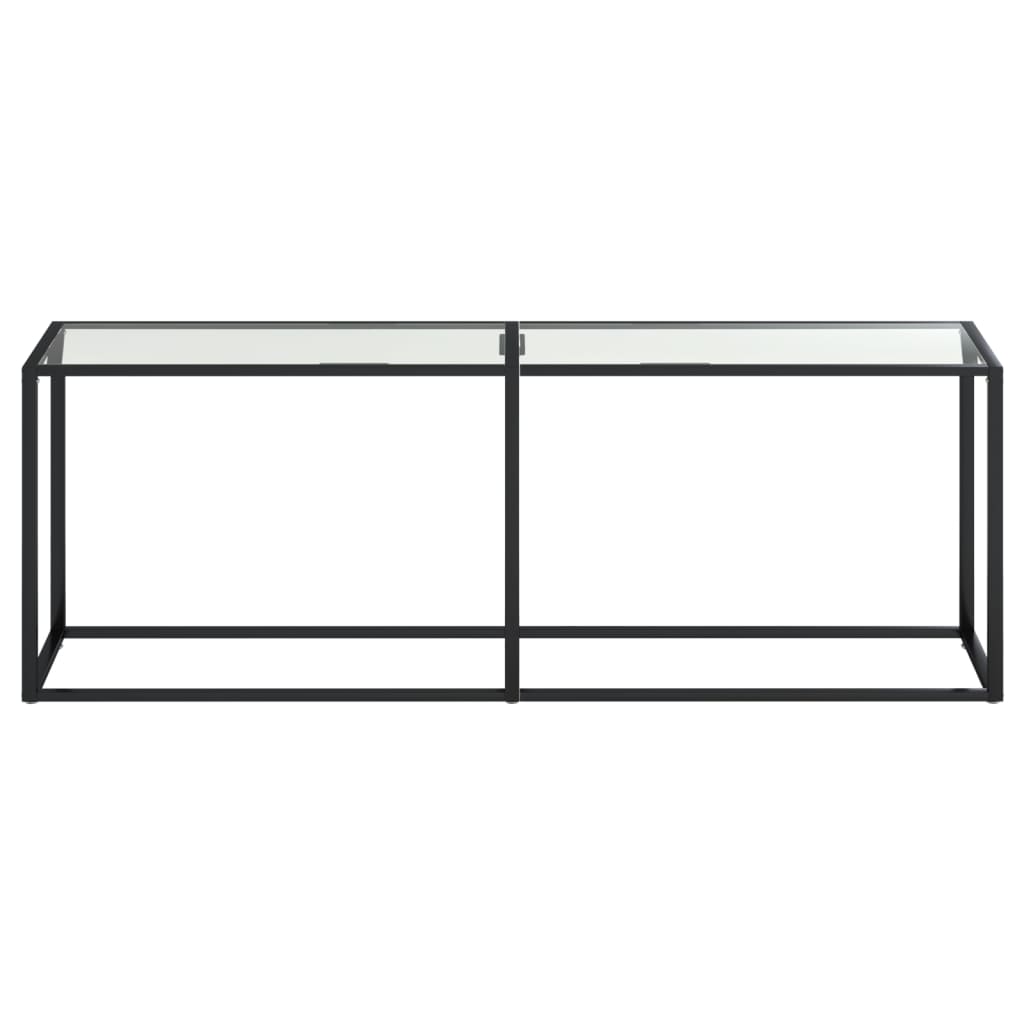 vidaXL Masă consolă, transparent, 220x35x75,5 cm, sticlă securizată vidaXL Masă consolă, transparent, 220x35x75,5 cm, sticlă securizată