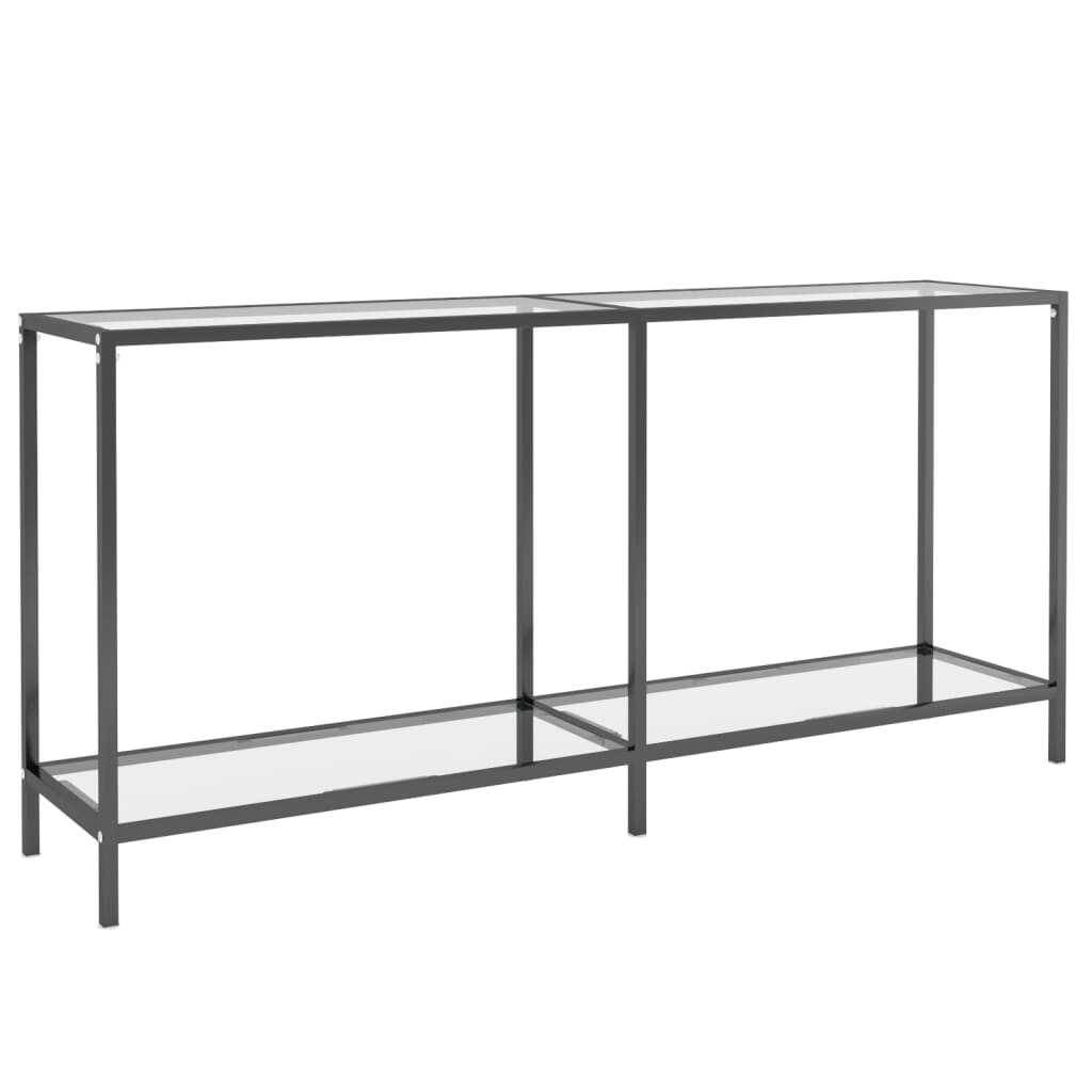 vidaXL Masă consolă, transparent, 160x35x75,5 cm, sticlă securizată vidaXL Masă consolă, transparent, 160x35x75,5 cm, sticlă securizată