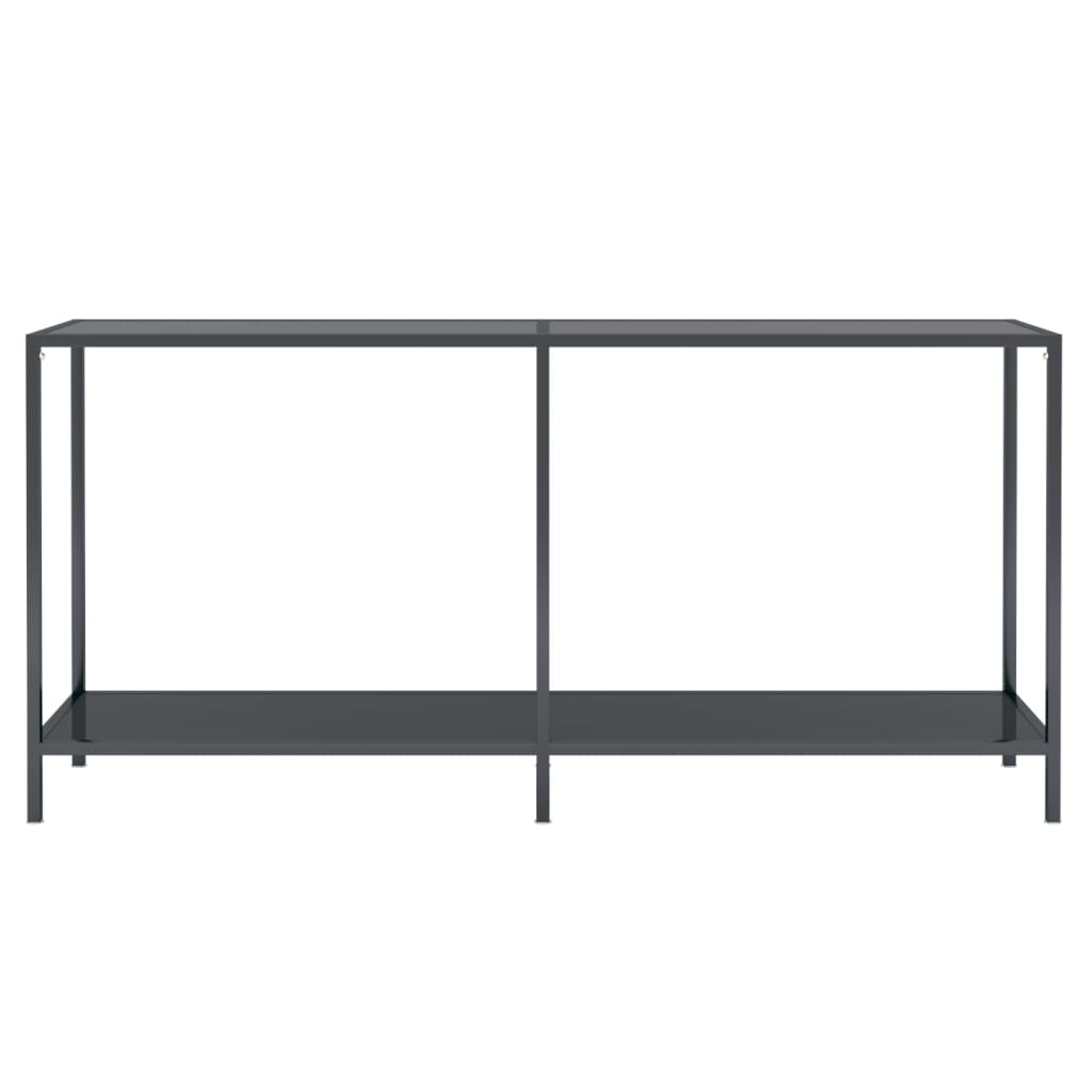 vidaXL Masă consolă,negru, 160x35x75,5 cm, sticlă securizată vidaXL Masă consolă,negru, 160x35x75,5 cm, sticlă securizată