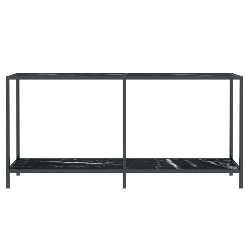vidaXL Masă consolă,negru, 160x35x75,5 cm, sticlă securizată vidaXL Masă consolă,negru, 160x35x75,5 cm, sticlă securizată