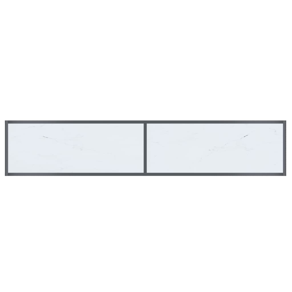 vidaXL Masă consolă,alb, 180x35x75,5 cm, sticlă securizată vidaXL Masă consolă,alb, 180x35x75,5 cm, sticlă securizată