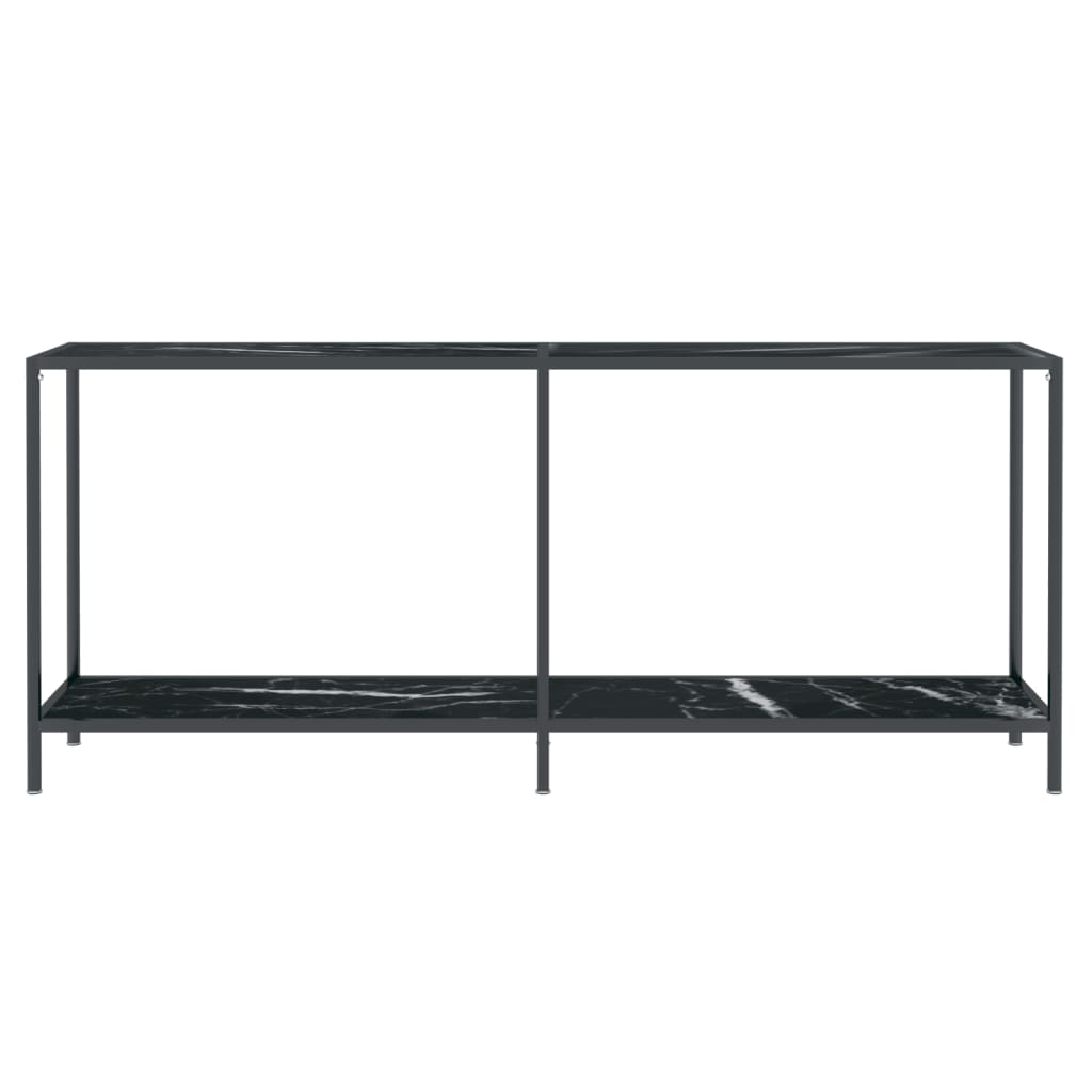 vidaXL Masă consolă,negru, 180x35x75,5 cm, sticlă securizată vidaXL Masă consolă,negru, 180x35x75,5 cm, sticlă securizată