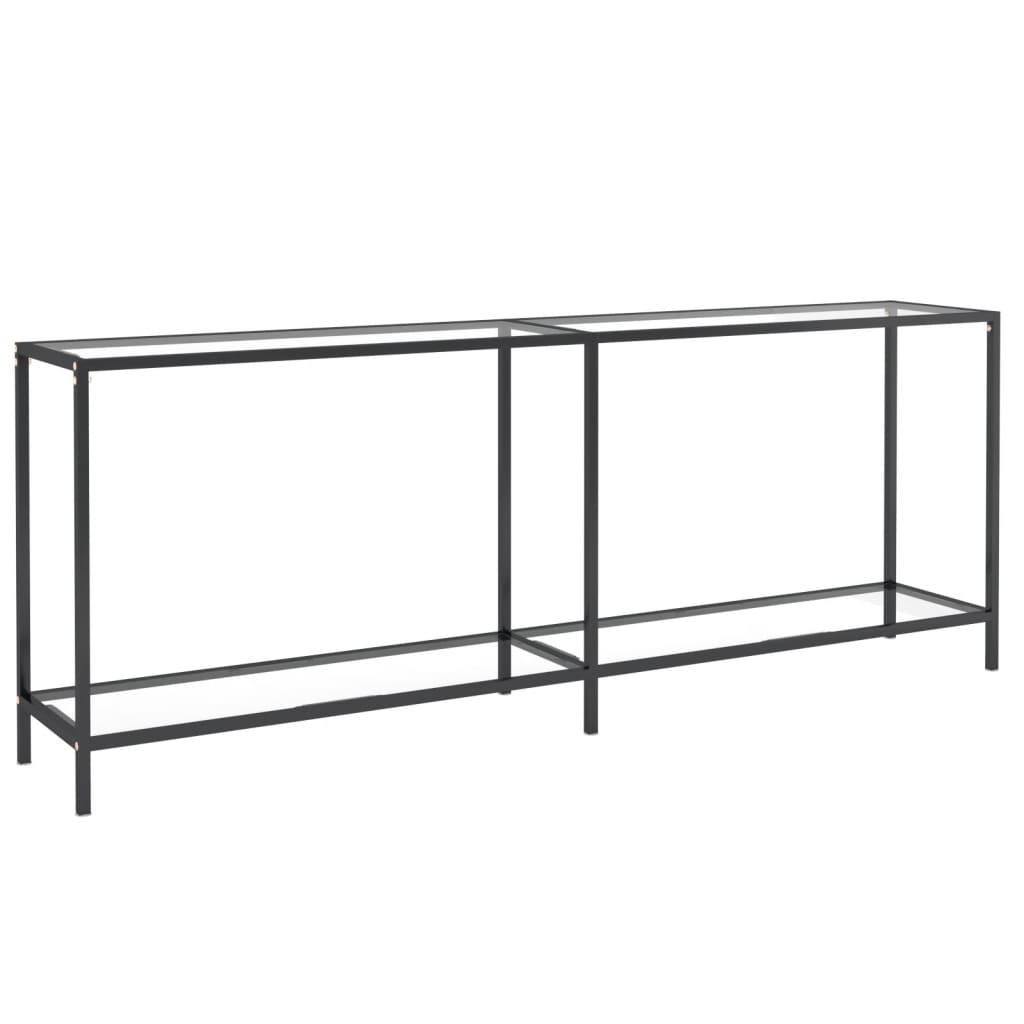 vidaXL Masă consolă, transparent, 200x35x75,5 cm, sticlă securizată vidaXL Masă consolă, transparent, 200x35x75,5 cm, sticlă securizată