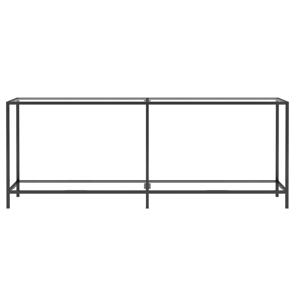 vidaXL Masă consolă, transparent, 200x35x75,5 cm, sticlă securizată vidaXL Masă consolă, transparent, 200x35x75,5 cm, sticlă securizată