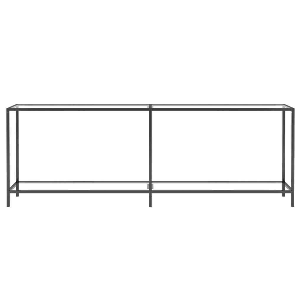 vidaXL Masă consolă, transparent, 220x35x75,5 cm, sticlă securizată vidaXL Masă consolă, transparent, 220x35x75,5 cm, sticlă securizată