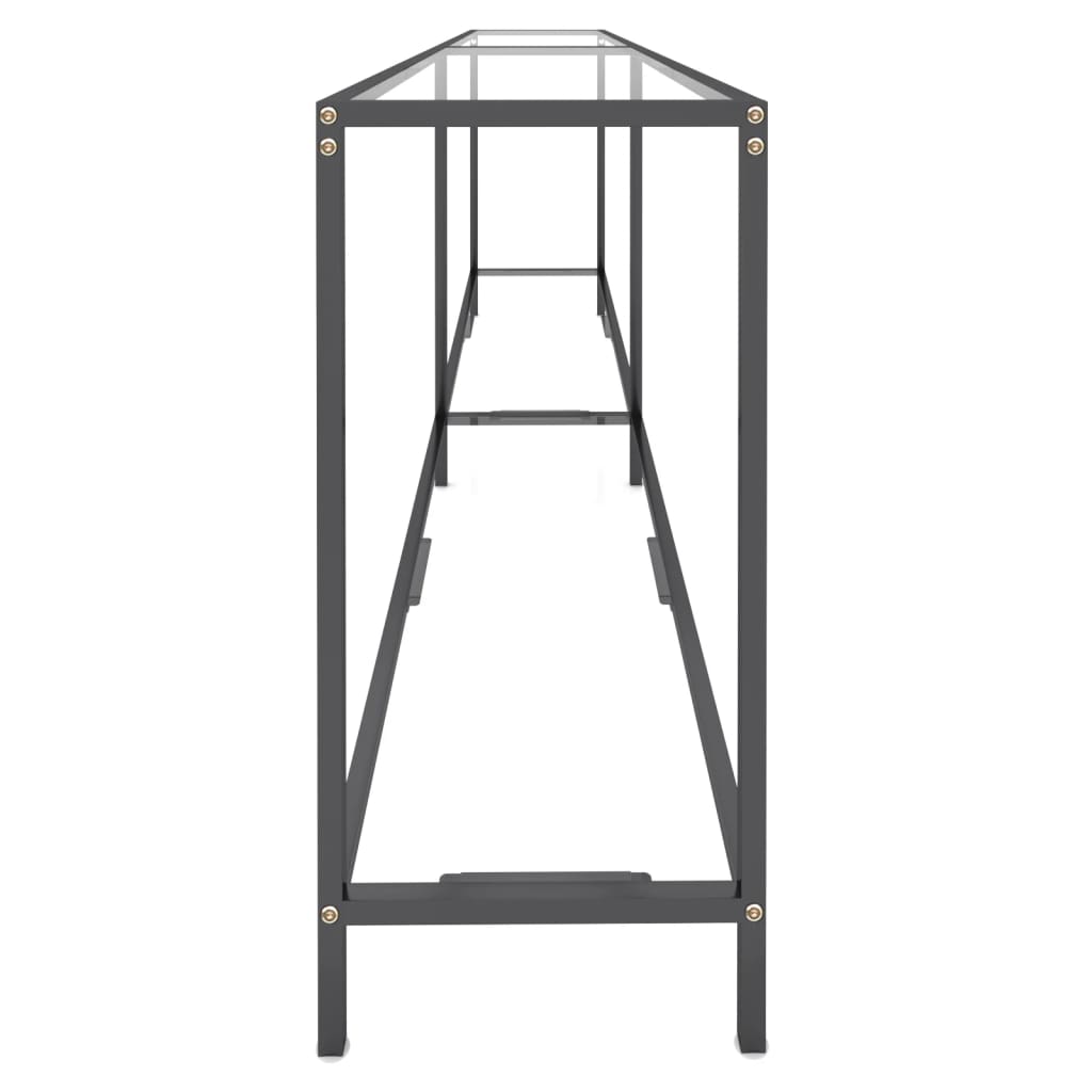 vidaXL Masă consolă, transparent, 220x35x75,5 cm, sticlă securizată vidaXL Masă consolă, transparent, 220x35x75,5 cm, sticlă securizată