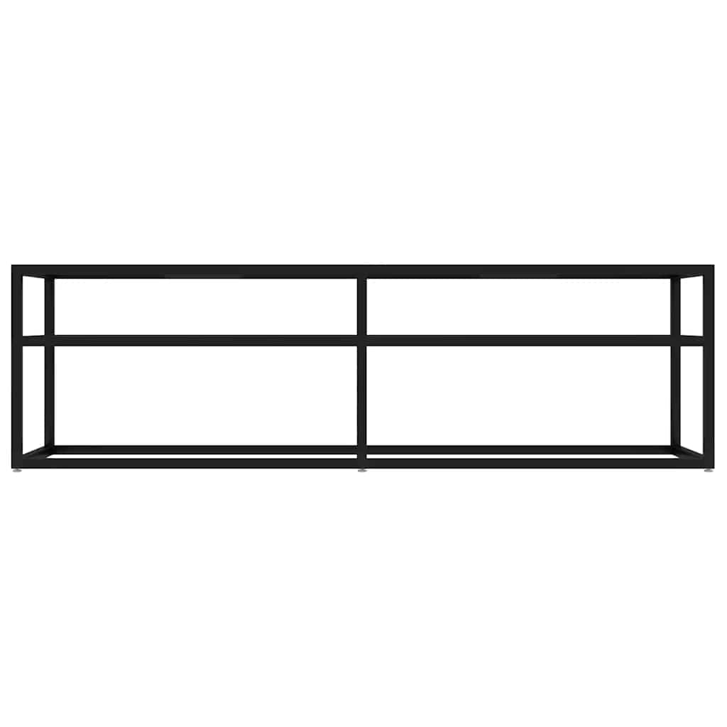 vidaXL Comodă TV, negru, 140x40x40,5 cm, sticlă securizată