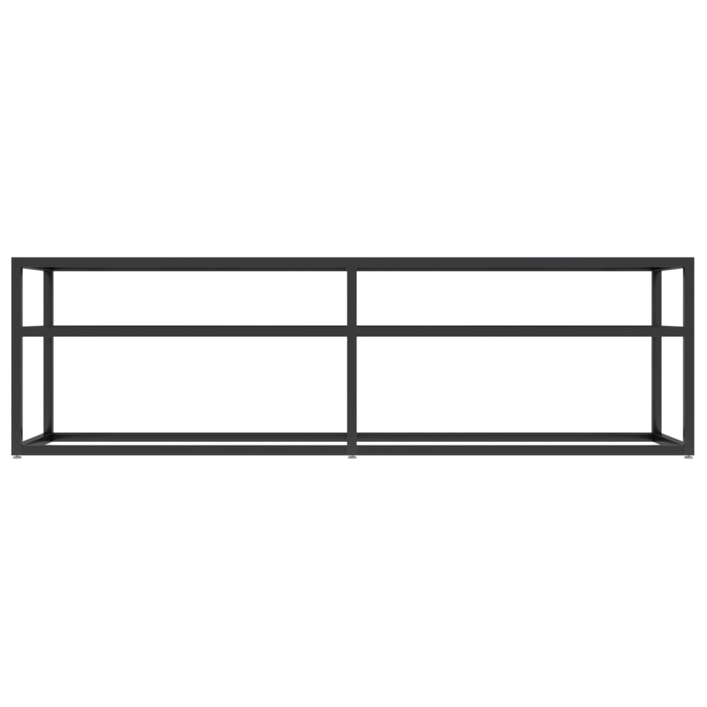 vidaXL Comodă TV, marmură neagră, 140x40x40,5 cm, sticlă securizată vidaXL Comodă TV, marmură neagră, 140x40x40,5 cm, sticlă securizată