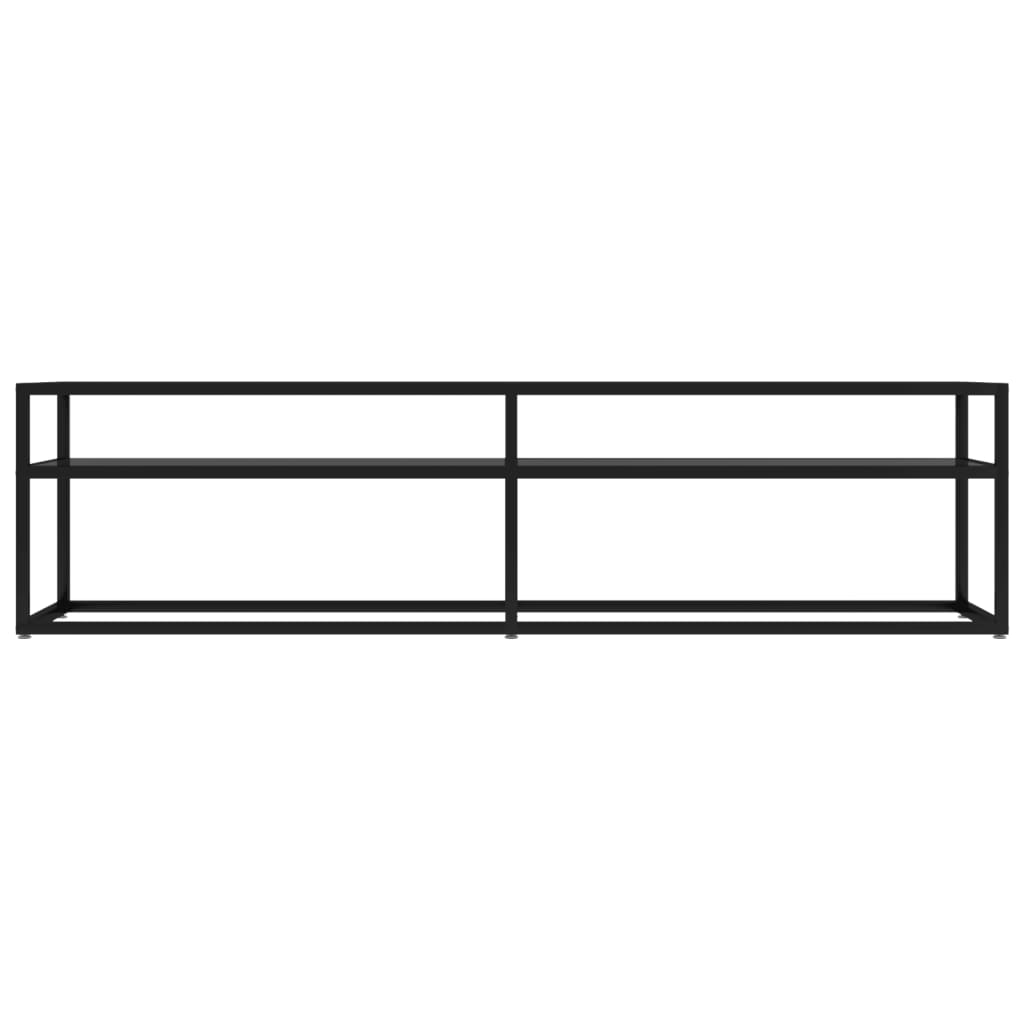 vidaXL Comodă TV, negru, 160x40x40,5 cm, sticlă securizată
