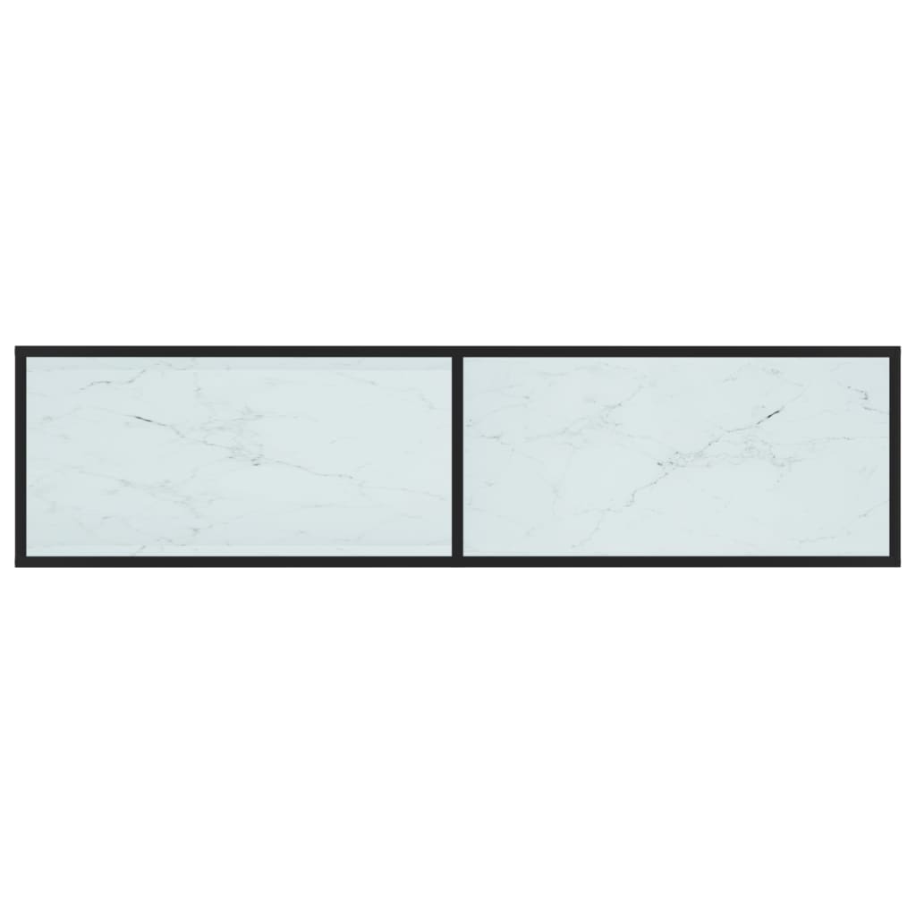 vidaXL Comodă TV, marmură albă, 160x40x40,5 cm, sticlă securizată vidaXL Comodă TV, marmură albă, 160x40x40,5 cm, sticlă securizată