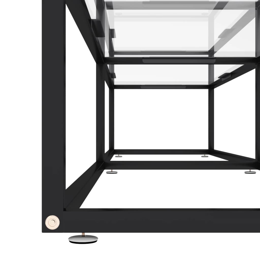 vidaXL Comodă TV, transparent, 180x40x40,5 cm, sticlă securizată
