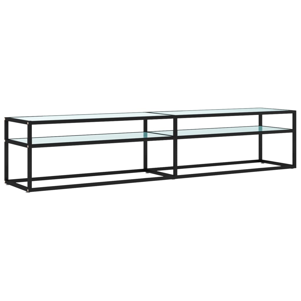vidaXL Comodă TV, marmură albă, 200x40x40,5 cm, sticlă securizată vidaXL Comodă TV, marmură albă, 200x40x40,5 cm, sticlă securizată