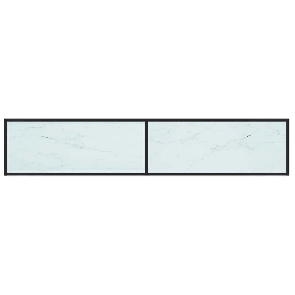 vidaXL Comodă TV, marmură albă, 200x40x40,5 cm, sticlă securizată vidaXL Comodă TV, marmură albă, 200x40x40,5 cm, sticlă securizată