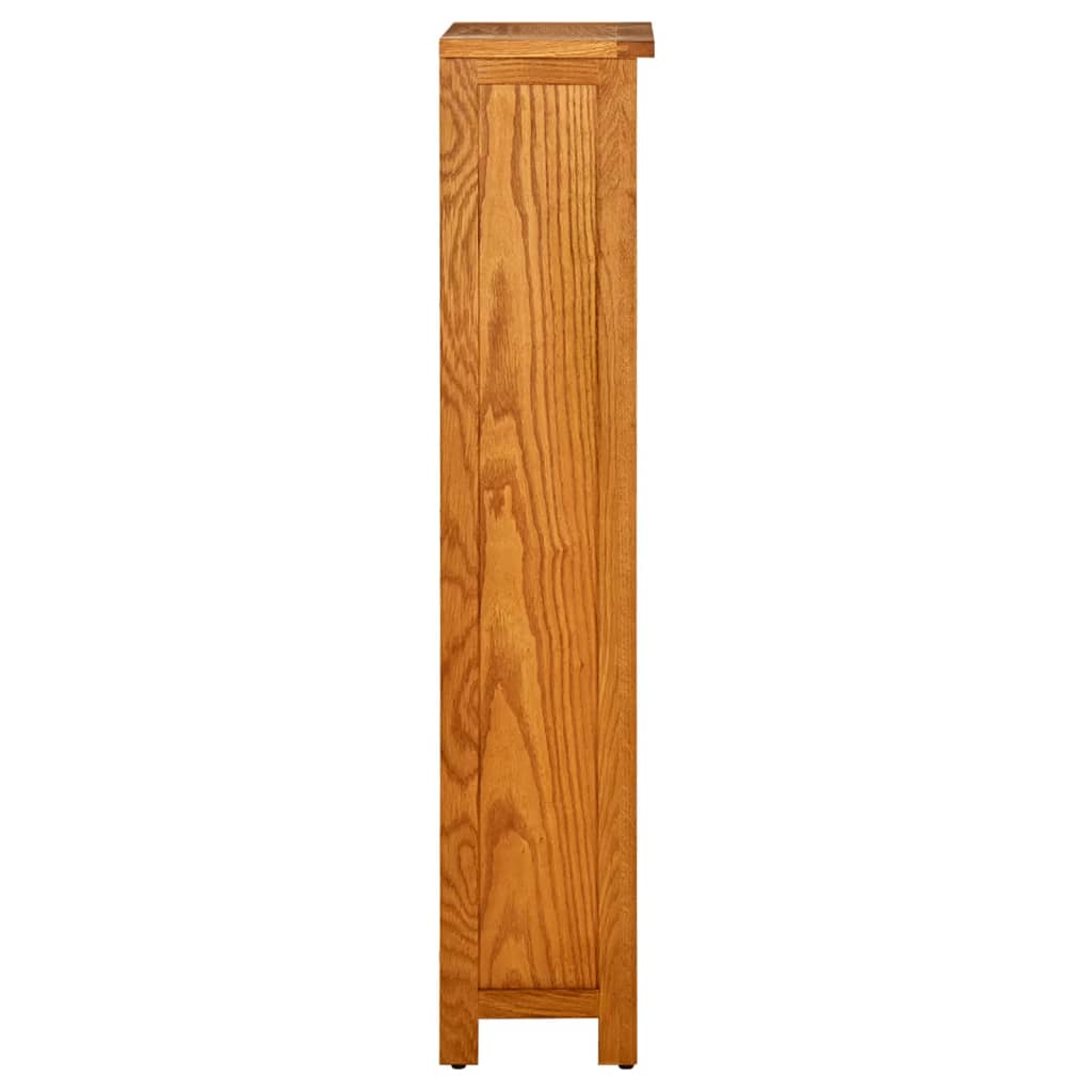 vidaXL Bibliotecă cu 4 rafturi, 45x22x110 cm, lemn masiv de stejar vidaXL Bibliotecă cu 4 rafturi, 45x22x110 cm, lemn masiv de stejar